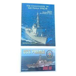 USS Preble (DDG88) Arleigh Burke-class MiDestroyer US Navy Commissioning 2002